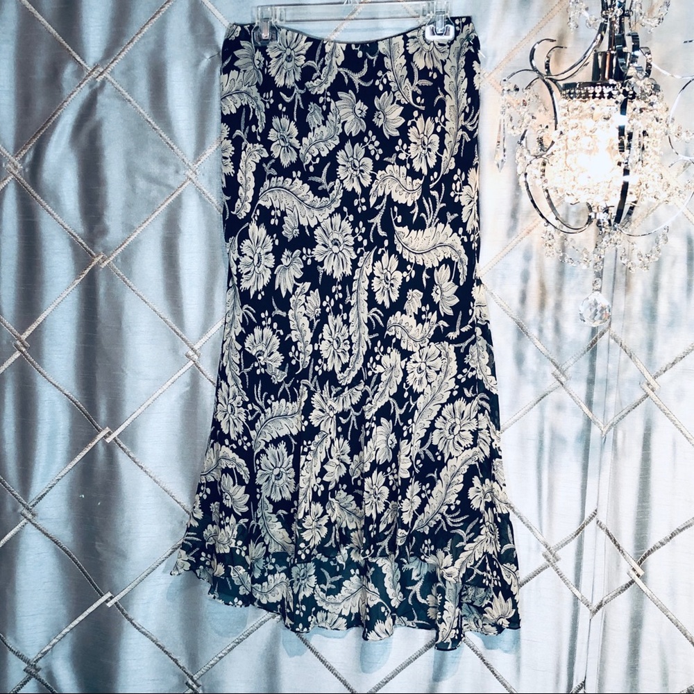 Ralph Lauren silk biased skirt, size 6